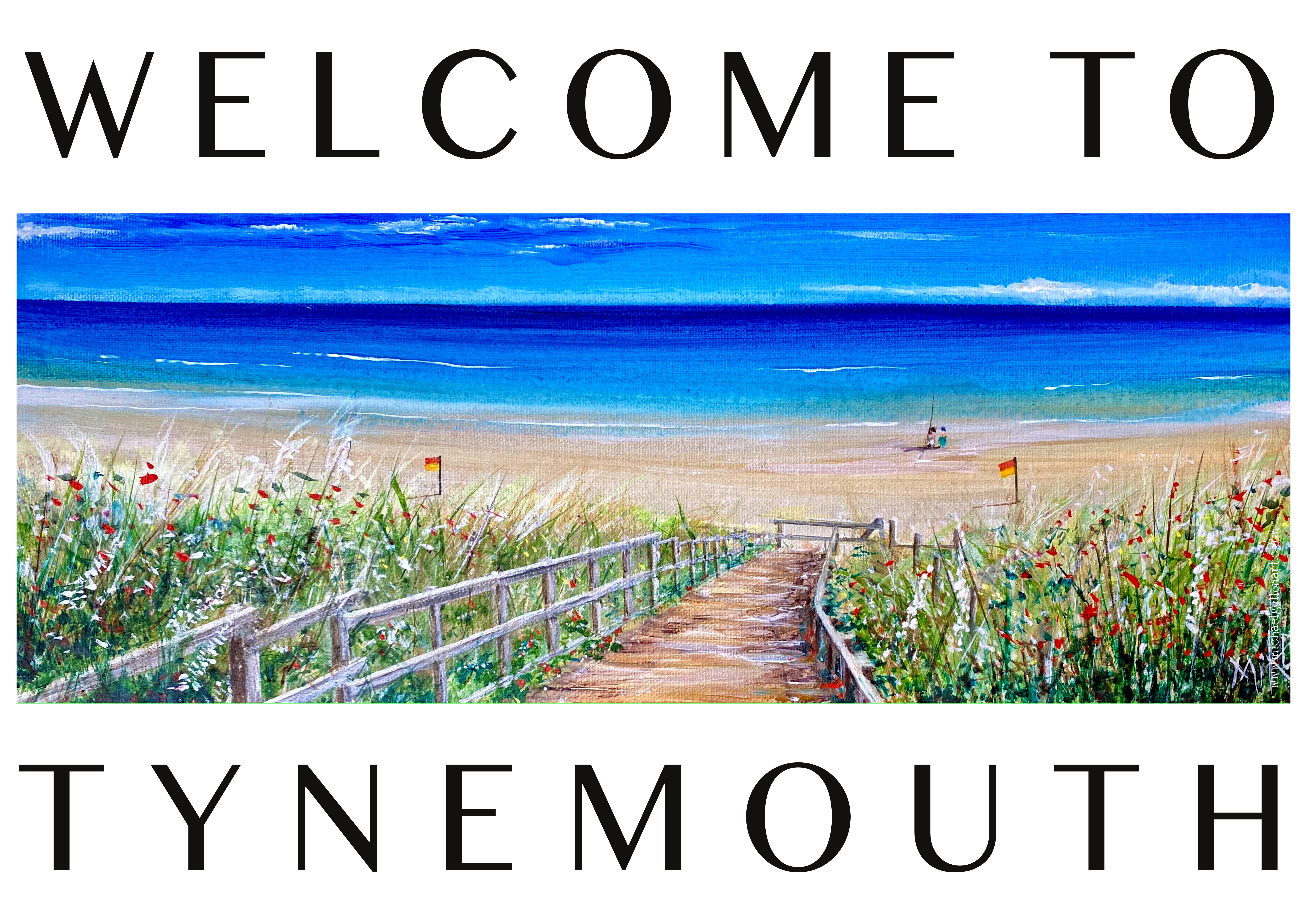 Tynemouth steps poster